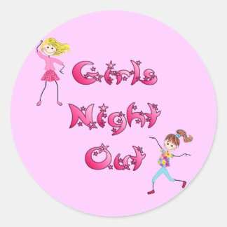 Pegatinas de la Noche de los chicas