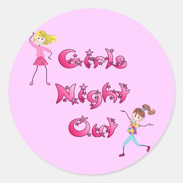 Pegatinas de la Noche de los chicas (Anverso)
