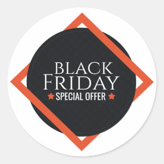 Pegatinas de la oferta especial del Viernes Negro 