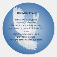 Pegatinas de la Oración Hail Mary