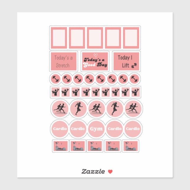 Pegatinas de la página del planificador de jornada (Hoja)