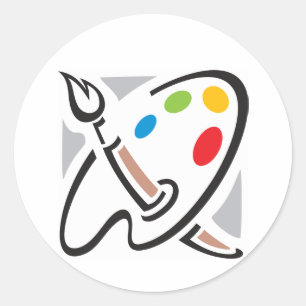 Pegatinas de la paleta de los pintores