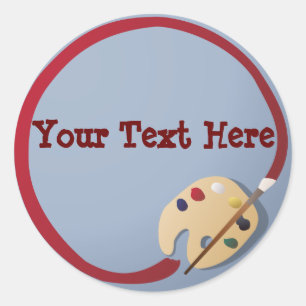 Pegatinas de la paleta del artista