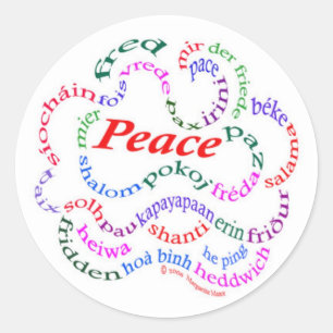 Pegatinas de la paz