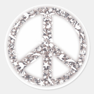 Pegatinas de la paz de la playa