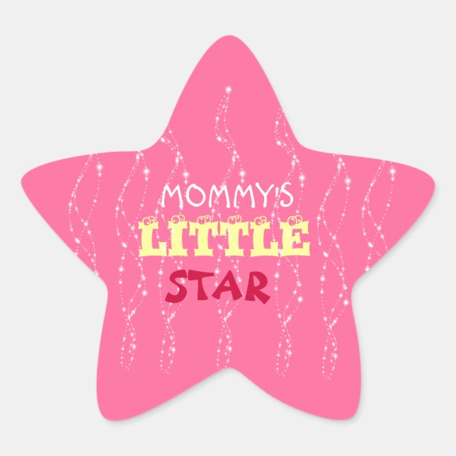Pegatinas DE LA PEQUEÑA ESTRELLA DE MOMMY (Anverso)