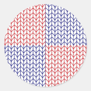 PEGATINAS de la pequeña ronda del KNIT de Estados