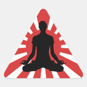 Pegatinas de la pirámide de meditación de Sun Yoga
