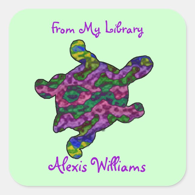 Pegatinas de la placa de biblioteca de niños de to (Anverso)