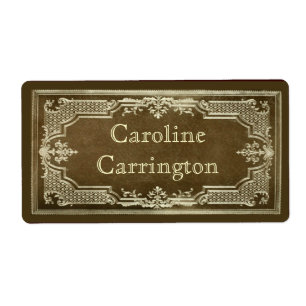 Pegatinas de la placa de biblioteca personal de cu