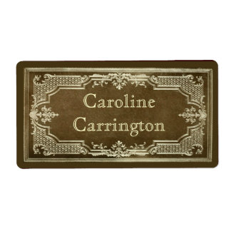 Pegatinas de la placa de biblioteca personal de cu