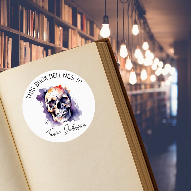 Pegatinas de la placa de calavera gótica | Este li (Subido por el creador)