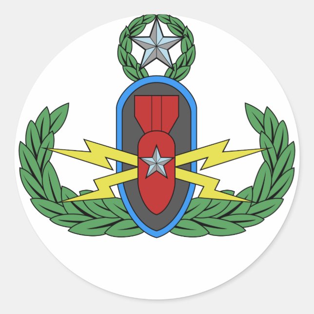 Pegatinas de la placa principal EOD (Anverso)