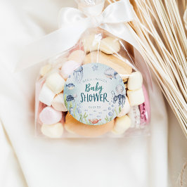 Pegatinas de la plaza Baby Shower Square Under the