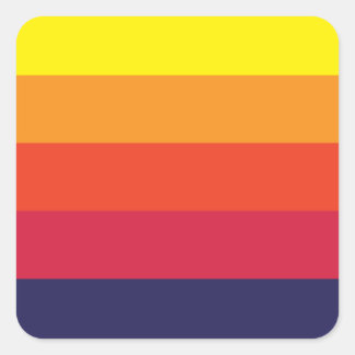 Pegatinas de la plaza de verano del atardecer