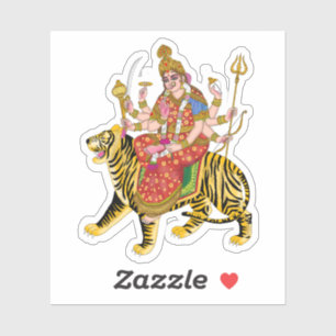 Pegatinas de la Plaza Durga   Hindu Maa Durga