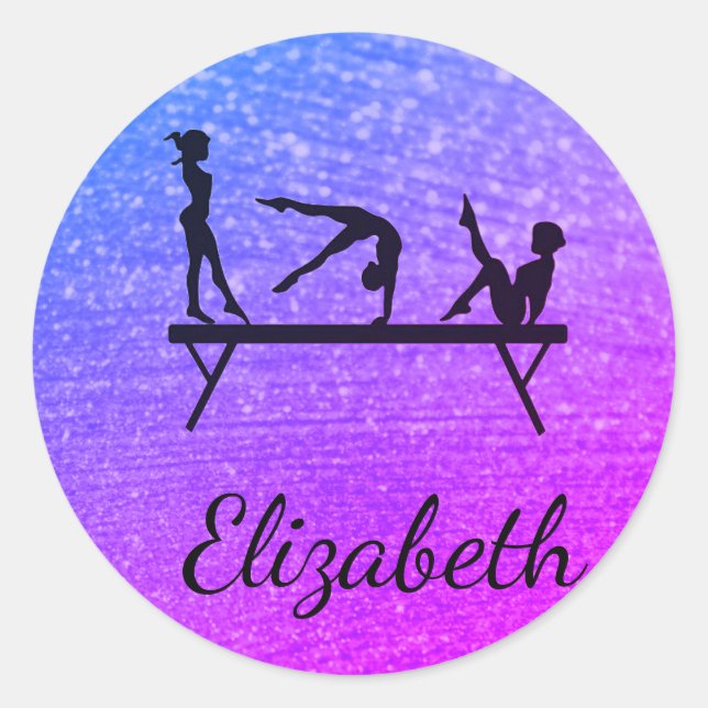 PEGATINAS DE LA PLAZA GIMNASTICS PERSONALIZADOS (Anverso)