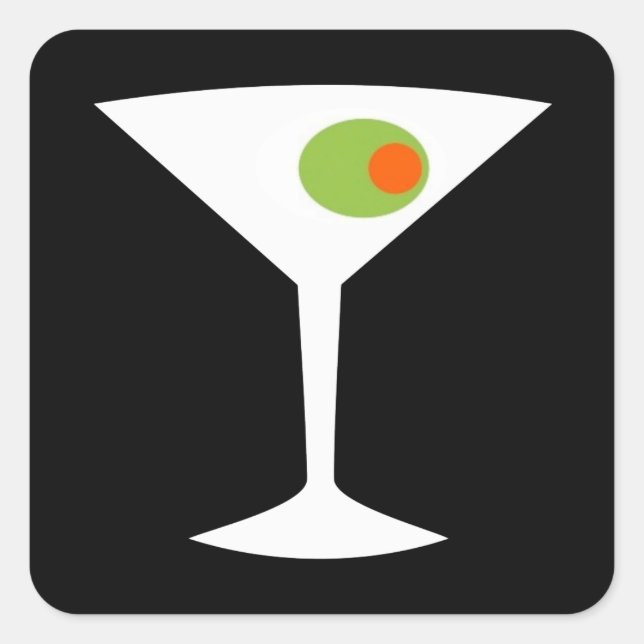 Pegatinas de la Plaza Martini de la película clási (Anverso)