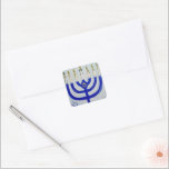 Pegatinas de la Plaza Menorah<br><div class="desc">¡Esta menorah viene de uno de mis ilustraciones originales! Pintura © Abigail Davidson.</div>