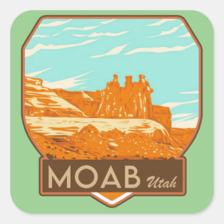 Pegatinas de la plaza Moab Utah