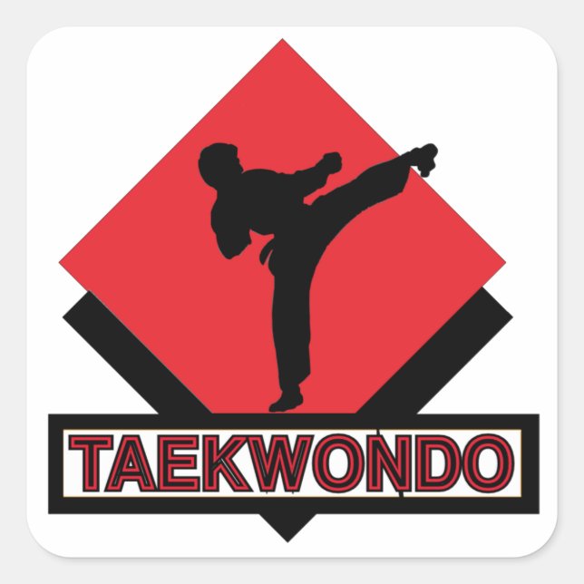 Pegatinas de la plaza Taekwondo (Anverso)