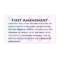 Pegatinas de la Primera Enmienda