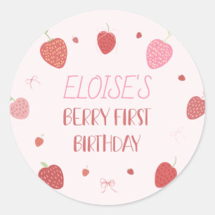 Pegatinas de la primera ronda de cumpleaños de fre