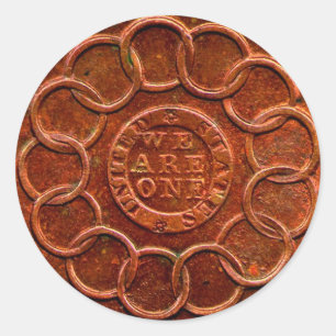 Pegatinas de la recompensa de la moneda de cobre