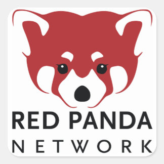 Pegatinas de la red de la panda roja