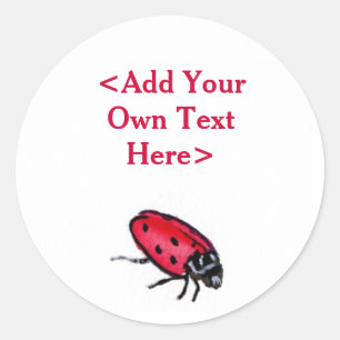 Pegatinas de la Red Lady Bug Insect Personalizado