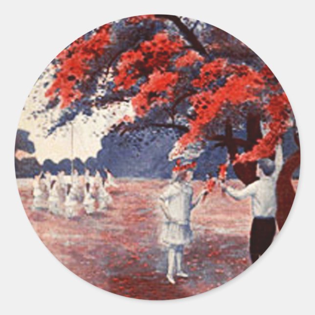 Pegatinas de la Reina de Mayo (Anverso)