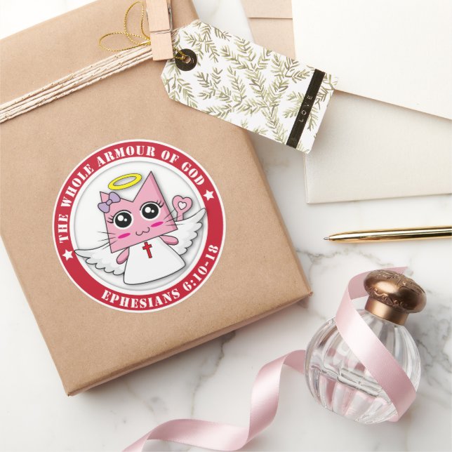 Pegatinas de la Ronda Angel Ga Ga (Regalar)