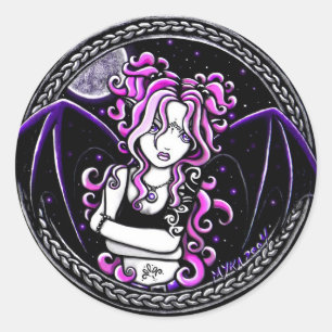 pegatinas de la ronda "Brandy" 3"