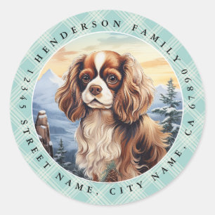 Pegatinas de la Ronda Cavalier King Charles Spanie