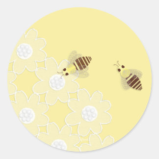 Pegatinas de la Ronda de Abeja y Caza Daisy