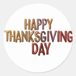Pegatinas de la Ronda de Acción de Gracias