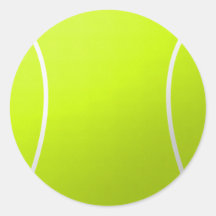 Pegatinas de la ronda de bolas de tenis para decor