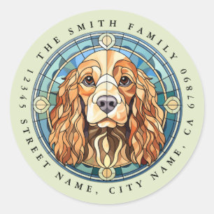 Pegatinas de la Ronda de Cocker Spaniel