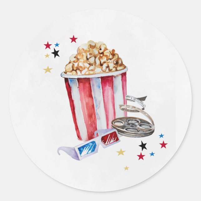 Pegatinas de la ronda de cumpleaños de la noche de (Anverso)