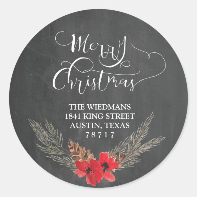 Pegatinas de la ronda de direcciones de devolución (Anverso)