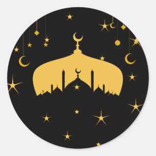 Pegatinas de la Ronda de Eid Mubarak
