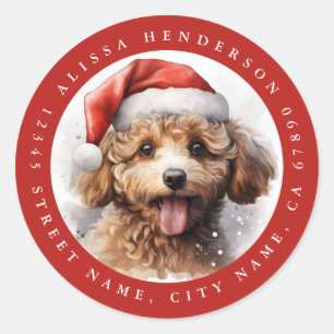 Pegatinas de la ronda de folletos de navidades