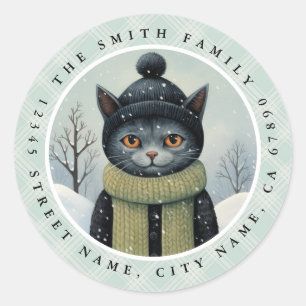 Pegatinas de la ronda de gatos