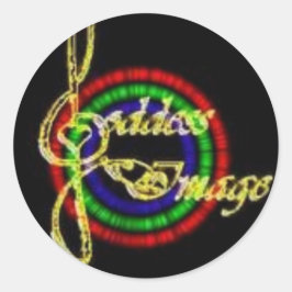 Pegatinas de la ronda de imágenes de la diosa