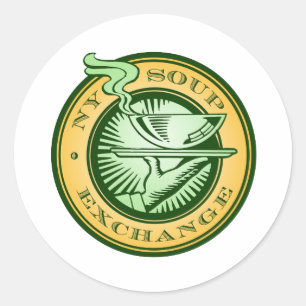 Pegatinas de la Ronda de Intercambio de Sopa NY