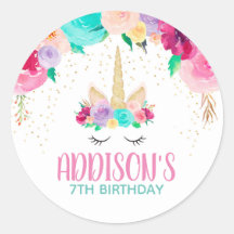 Pegatinas de la Ronda de la Fiesta de Cumpleaños d