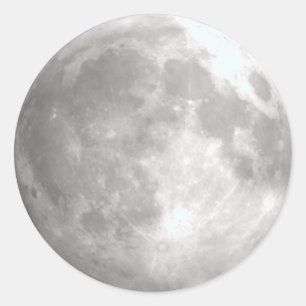 Pegatinas de la ronda de la luna llena