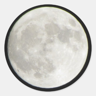 Pegatinas de la ronda de la luna llena