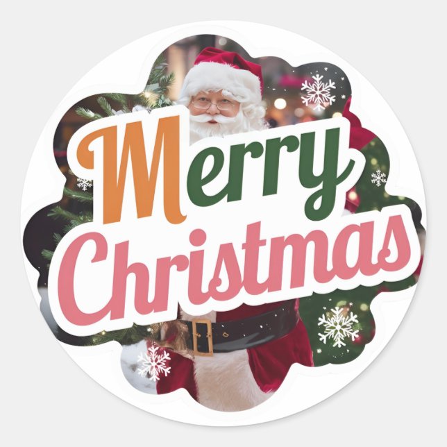 Pegatinas de la ronda de navidades: Nuevo modelo f (Anverso)