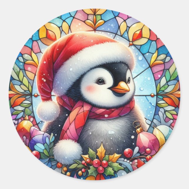 Pegatinas de la Ronda de Pingüino (Anverso)